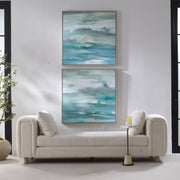 Uttermost Tranquil State Of Mind Framed Canvas ~ Set Of 2