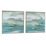 Uttermost Tranquil State Of Mind Framed Canvas ~ Set Of 2