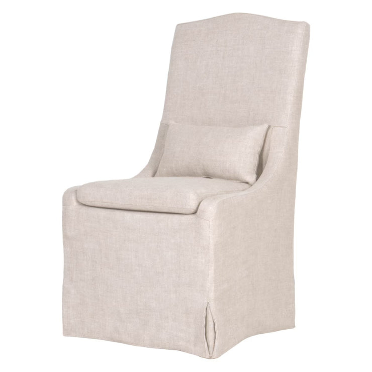 Essentials For Living Colette Slipcover Dining Chair~ Performance Bisque French Linen