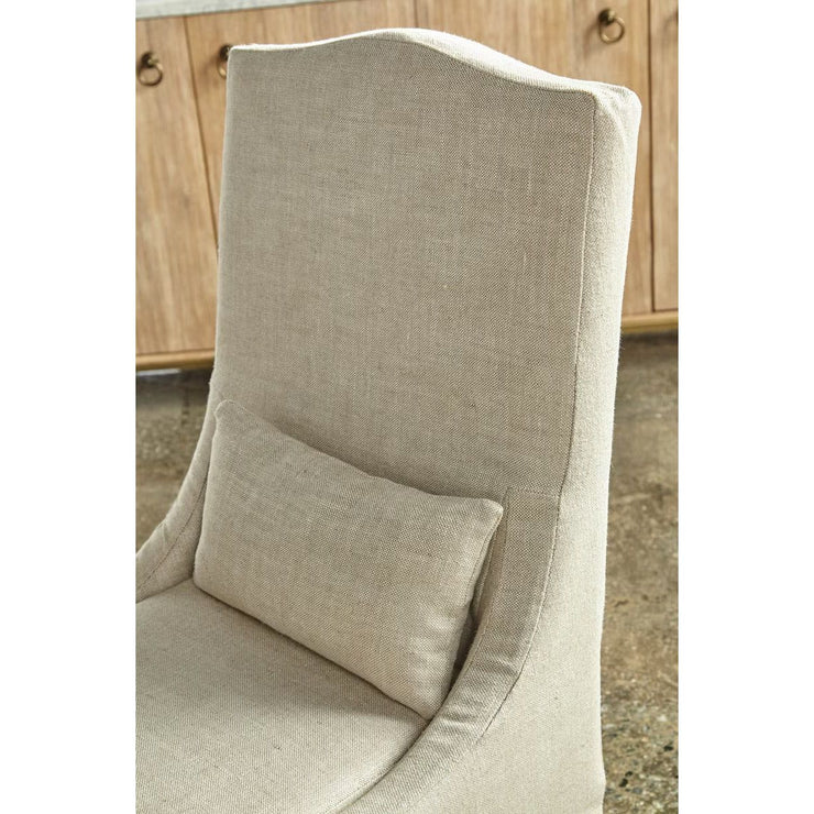 Essentials For Living Colette Slipcover Dining Chair~ Performance Bisque French Linen