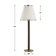 Uttermost Gallus Dark Walnut Finished Table Lamp