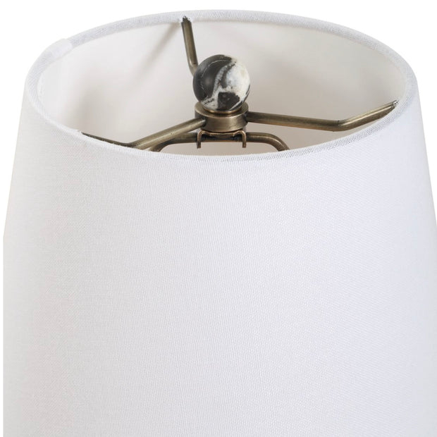 Uttermost Marcela Black And White Marble Buffet Lamp