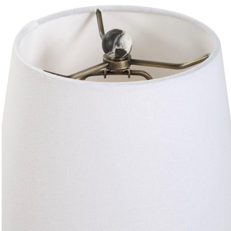 Uttermost Marcela Black And White Marble Buffet Lamp
