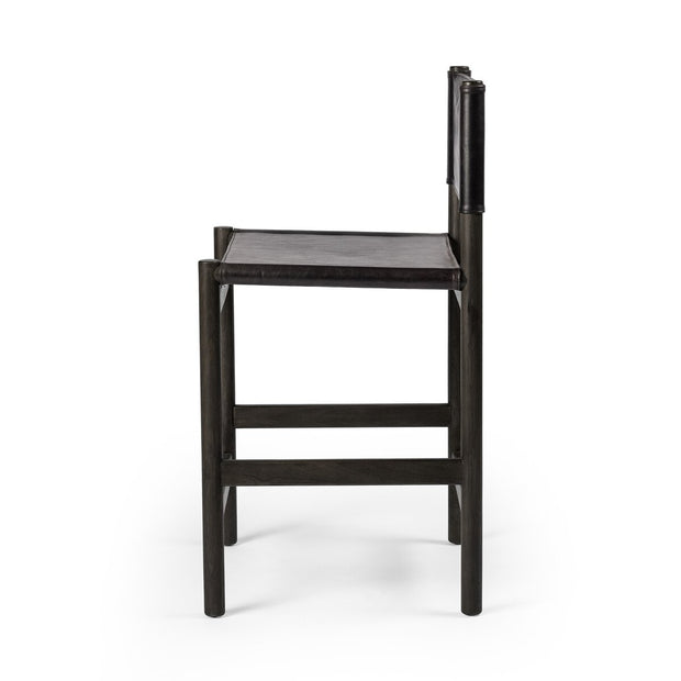 Four Hands Kena Counter Stool ~ Sonoma Black Leather