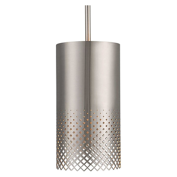 Uttermost Manheim Cylinder Shape Satin Nickel Finish Pendant Light