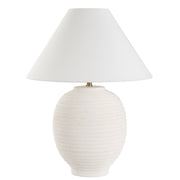Uttermost Rocio Ceramic Smooth Matte White Table Lamp