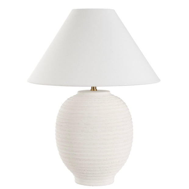 Uttermost Rocio Ceramic Smooth Matte White Table Lamp