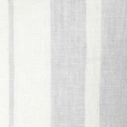 Anaya Home So Soft Linen Light Grey Bold Stripe Pillow 14x20 With Down Insert