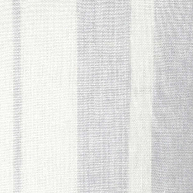 Anaya Home So Soft Linen Light Grey Bold Stripe Pillow 14x20 With Down Insert