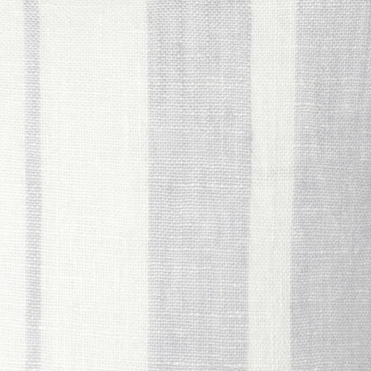 Anaya Home So Soft Linen Light Grey Bold Stripe Pillow 14x20 With Down Insert