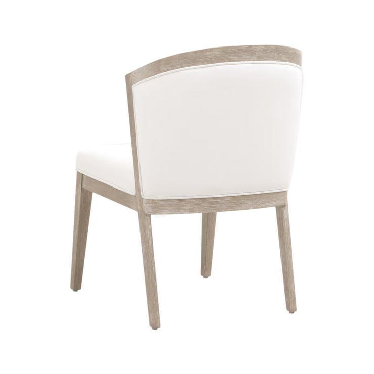 Essentials For Living Crete Dining Chair ~ LiveSmart Peyton-Pearl With Natural Gray Frame