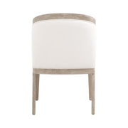 Essentials For Living Crete Dining Chair ~ LiveSmart Peyton-Pearl With Natural Gray Frame