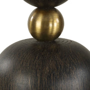 Uttermost McQuinn Dark Walnut With Antique Brass Table Lamp