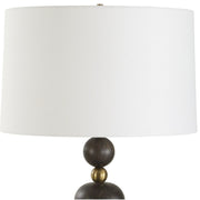 Uttermost McQuinn Dark Walnut With Antique Brass Table Lamp