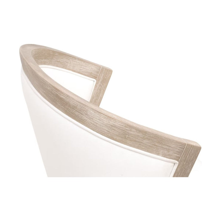 Essentials For Living Crete Dining Chair ~ LiveSmart Peyton-Pearl With Natural Gray Frame