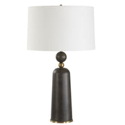 Uttermost McQuinn Dark Walnut With Antique Brass Table Lamp