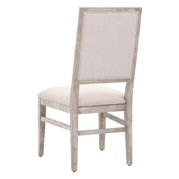 Essentials For Living Dexter Dining Chair ~ Stone Linen With Natural Gray Frame