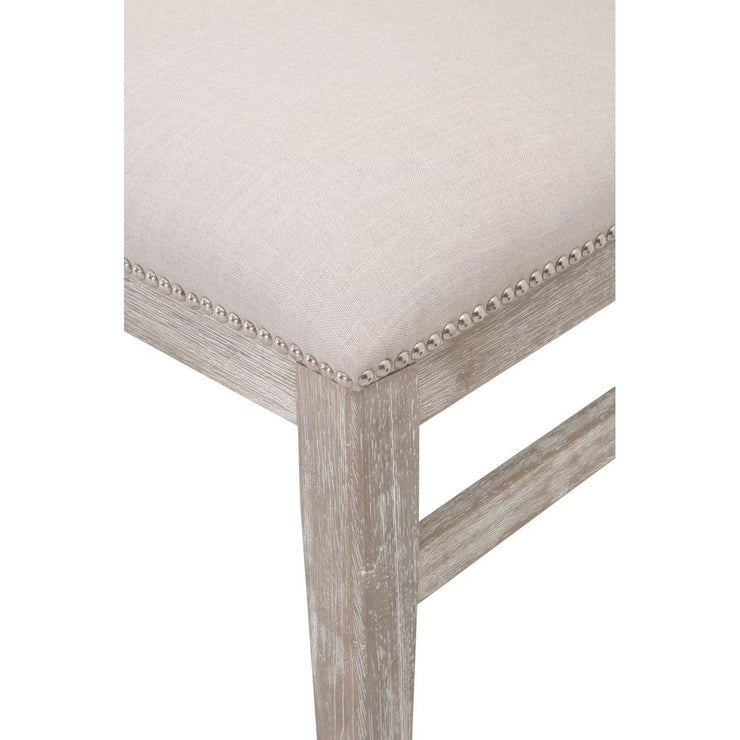 Essentials For Living Dexter Dining Chair ~ Stone Linen With Natural Gray Frame