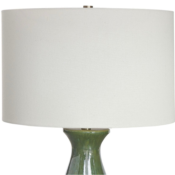 Uttermost Colestin Deep Green Gloss Table Lamp