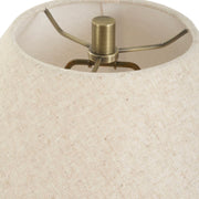 Uttermost Javary Matte Beige Ridged Table Lamp