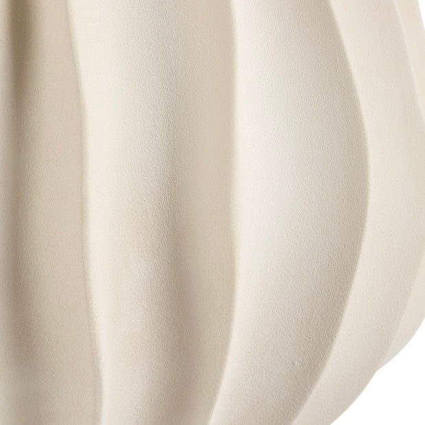 Uttermost Javary Matte Beige Ridged Table Lamp
