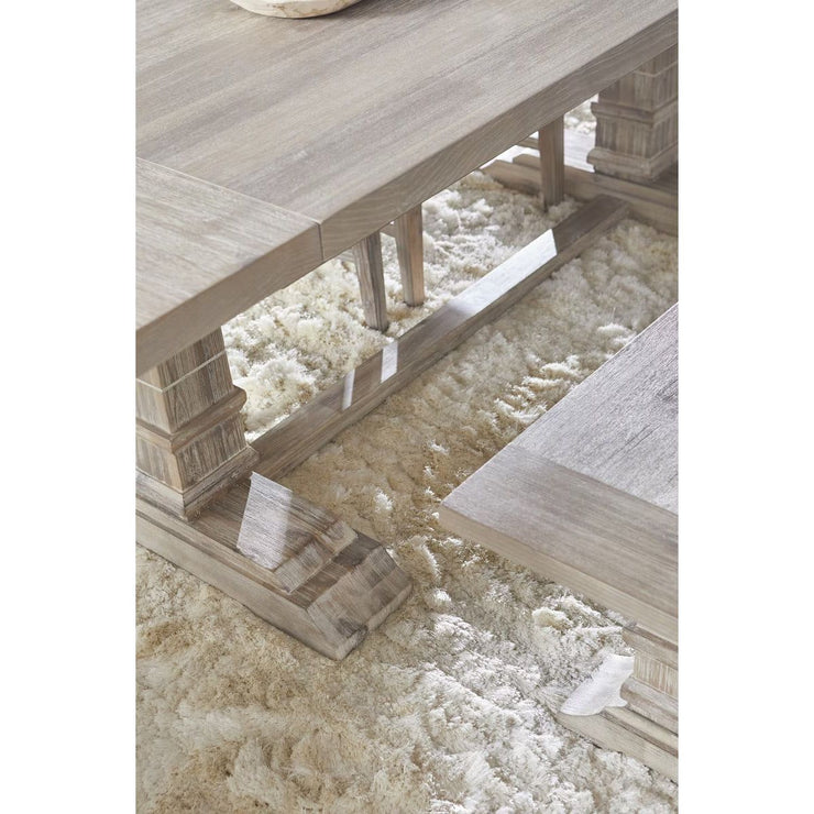 Essentials For Living Hudson Dining Bench Chair~ Natural Gray Acacia
