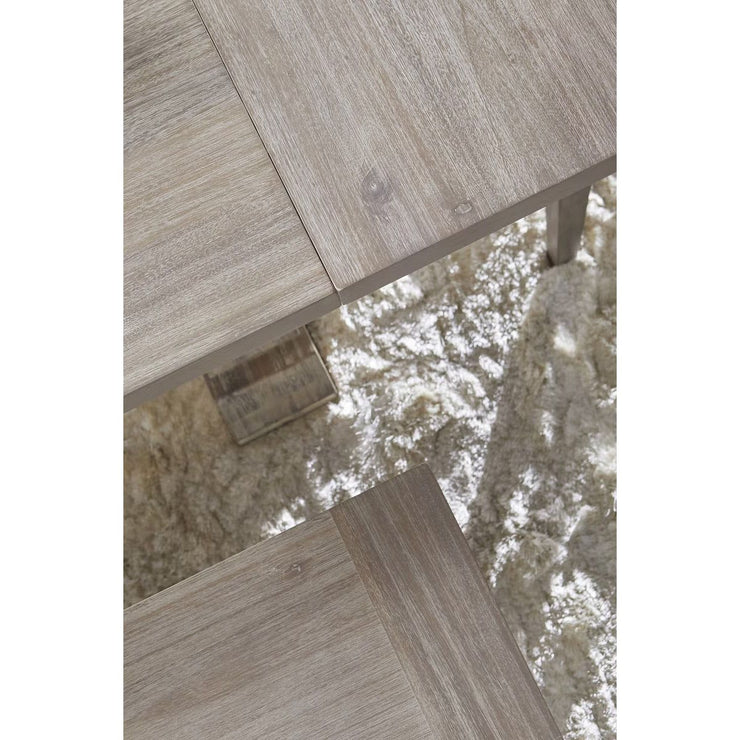 Essentials For Living Hudson Dining Bench Chair~ Natural Gray Acacia