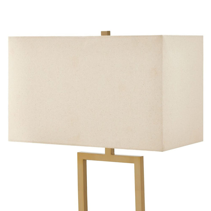 Uttermost Warrick Rustic Travertine Block Table Lamp