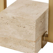 Uttermost Warrick Rustic Travertine Block Table Lamp