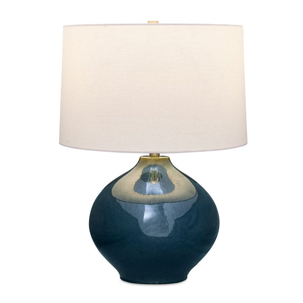 Uttermost Corrine Mottled Deep Blue Ceramic Base Table Lamp