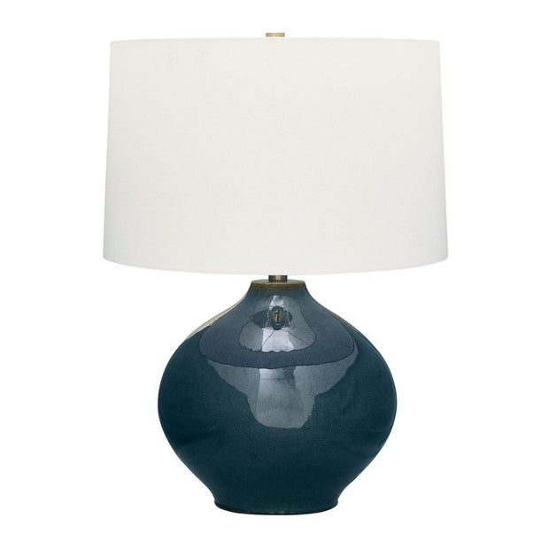Uttermost Corrine Mottled Deep Blue Ceramic Base Table Lamp