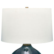 Uttermost Corrine Mottled Deep Blue Ceramic Base Table Lamp