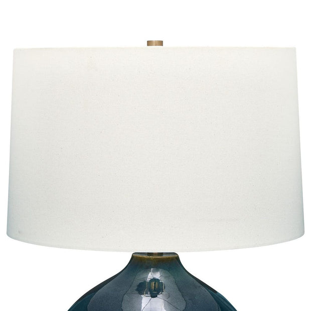 Uttermost Corrine Mottled Deep Blue Ceramic Base Table Lamp