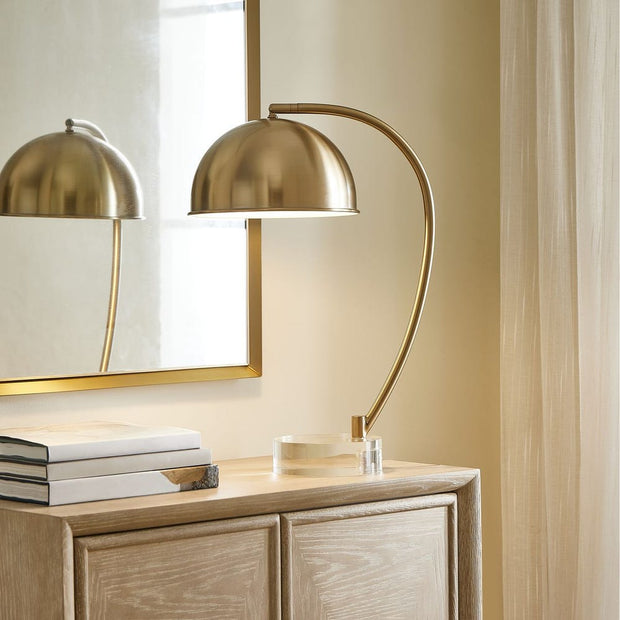 Uttermost Romani Antique Brass Desk Lamp
