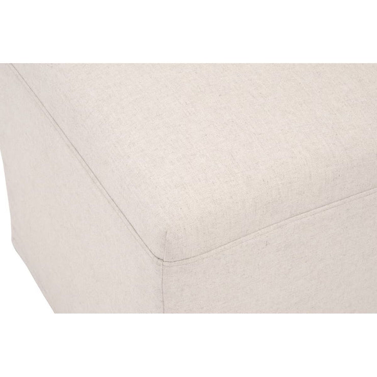 Essentials For Living Levi Slipcover Dining Chair ~ Jute With Natural Gray Birch Frame