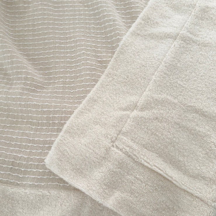 Anaya Home Beige Plush Cotton Throw Blanket