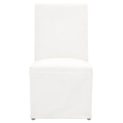 Essentials For Living Levi Slipcover Dining Chair ~ LiveSmart Peyton-Pearl With Natural Gray Birch Frame