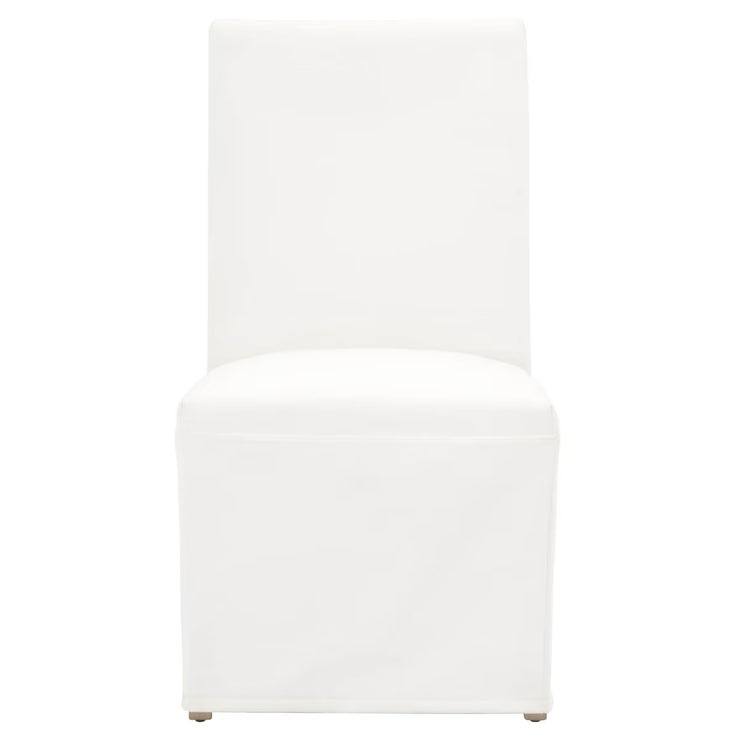 Essentials For Living Levi Slipcover Dining Chair ~ LiveSmart Peyton-Pearl With Natural Gray Birch Frame