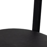 Four Hands Tex Bar Stool ~ Black Leather Cushioned Seat
