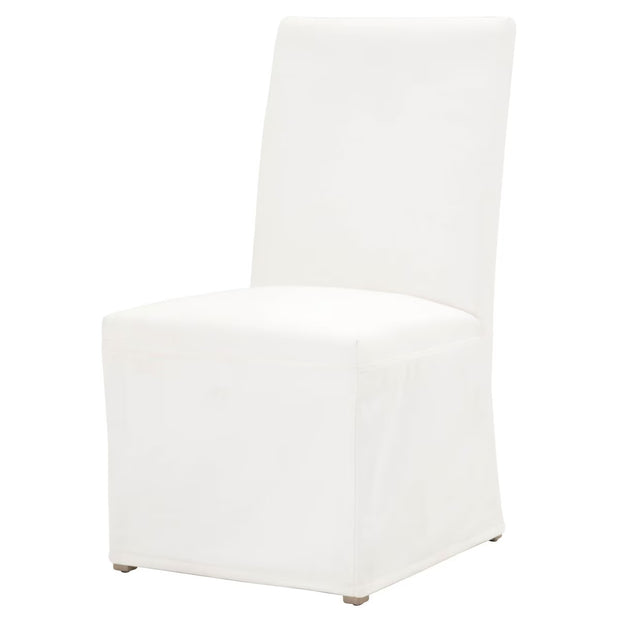 Essentials For Living Levi Slipcover Dining Chair ~ LiveSmart Peyton-Pearl With Natural Gray Birch Frame