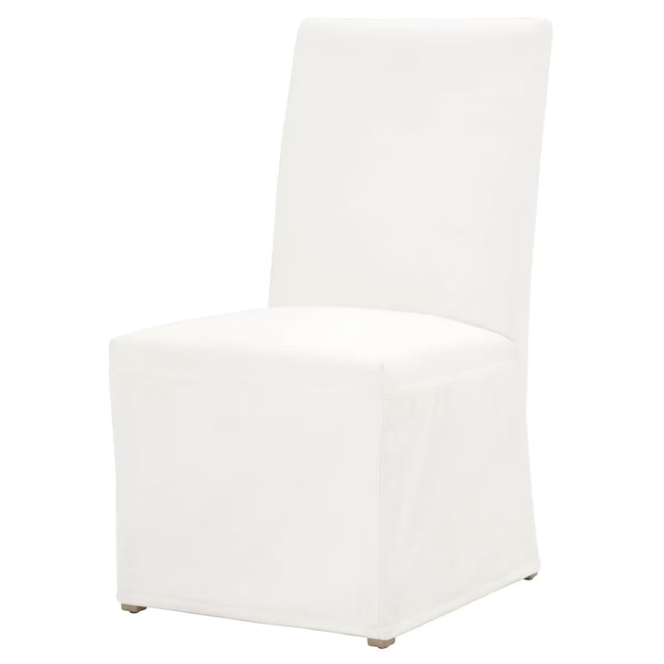 Essentials For Living Levi Slipcover Dining Chair ~ LiveSmart Peyton-Pearl With Natural Gray Birch Frame