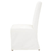 Essentials For Living Levi Slipcover Dining Chair ~ LiveSmart Peyton-Pearl With Natural Gray Birch Frame