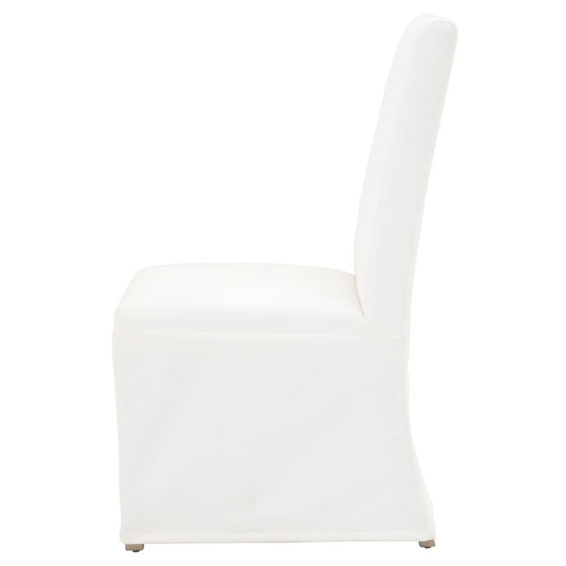 Essentials For Living Levi Slipcover Dining Chair ~ LiveSmart Peyton-Pearl With Natural Gray Birch Frame