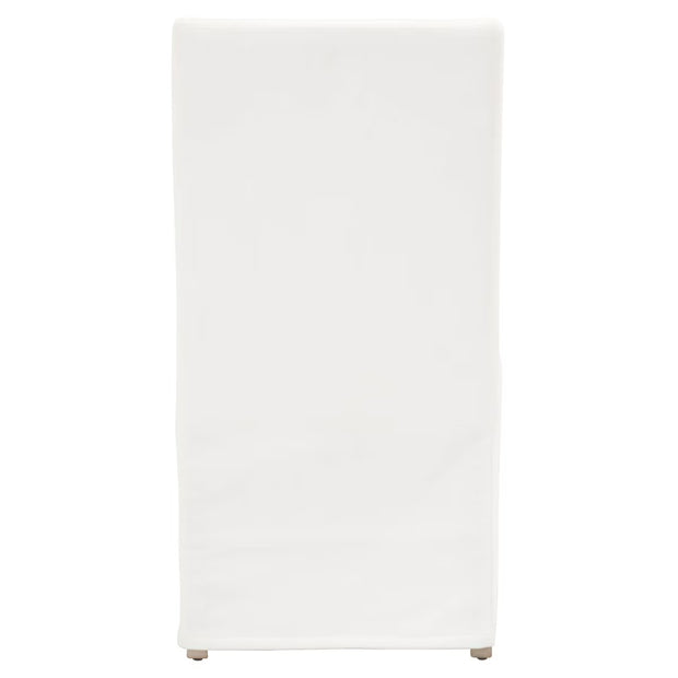 Essentials For Living Levi Slipcover Dining Chair ~ LiveSmart Peyton-Pearl With Natural Gray Birch Frame