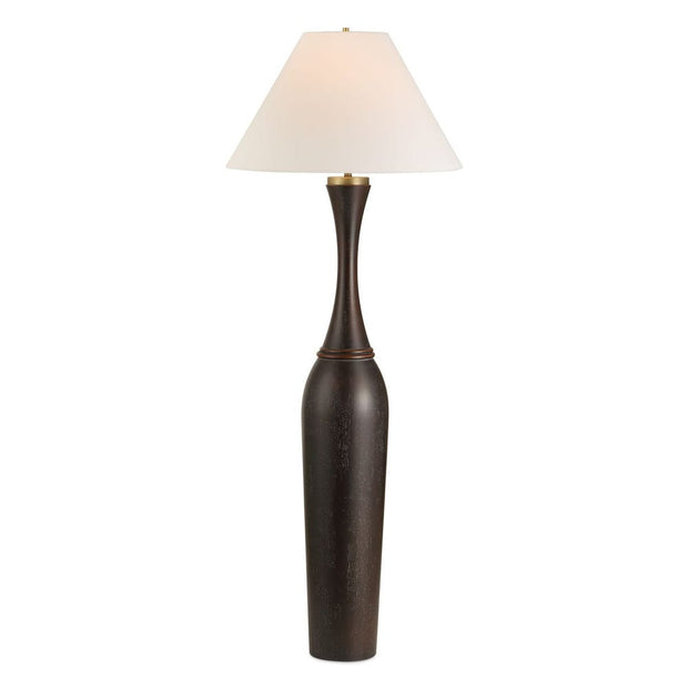 Uttermost Pravin Dark Bronzed Wood Floor Lamp