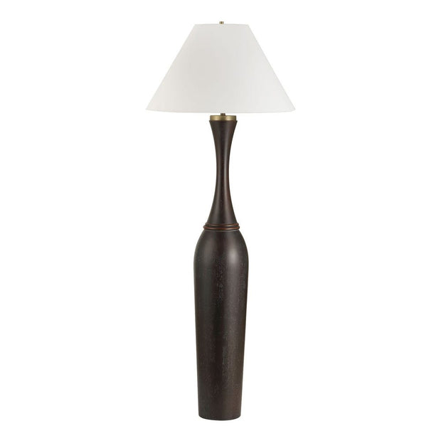 Uttermost Pravin Dark Bronzed Wood Floor Lamp