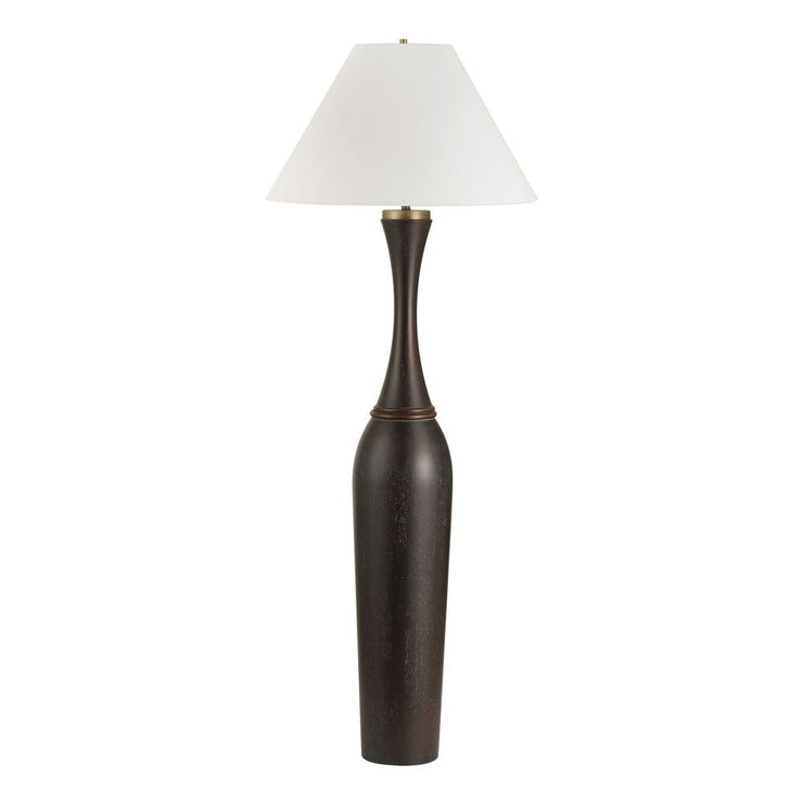 Uttermost Pravin Dark Bronzed Wood Floor Lamp