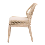 Essentials For Living Loom Dining Chair ~ Sand Rope & Light Gray WithNatural Gray Mahogany Frame
