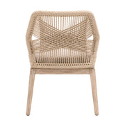 Essentials For Living Loom Dining Chair ~ Sand Rope & Light Gray WithNatural Gray Mahogany Frame