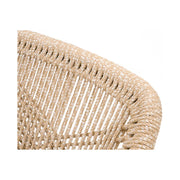 Essentials For Living Loom Dining Chair ~ Sand Rope & Light Gray WithNatural Gray Mahogany Frame